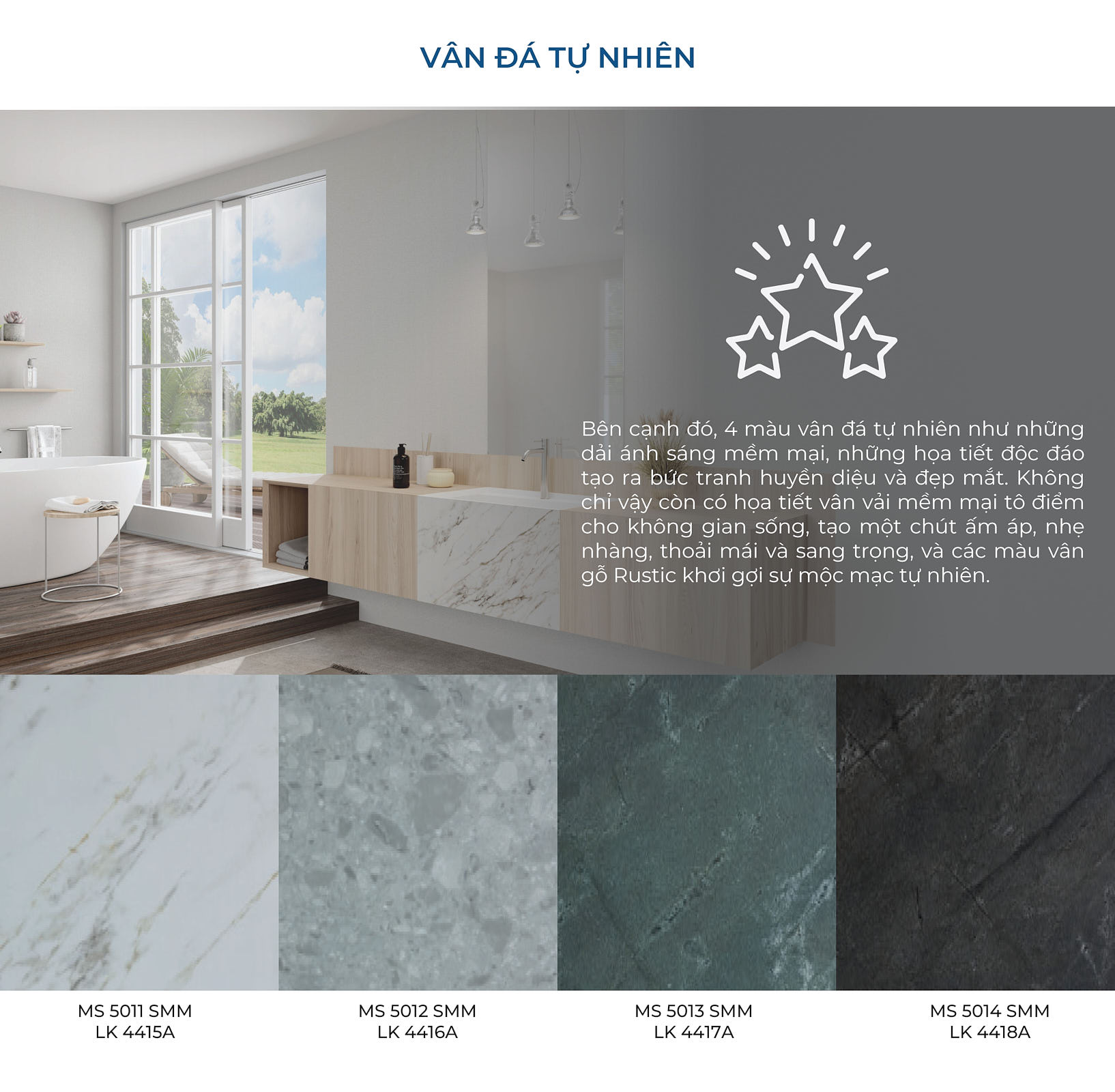 BST số 06 (Art Wood) gồm 21 màu mà An Cường mới ra mắt năm 2024 là một bản giao hưởng của những họa tiết đẹp nhất từ thiên nhiên.